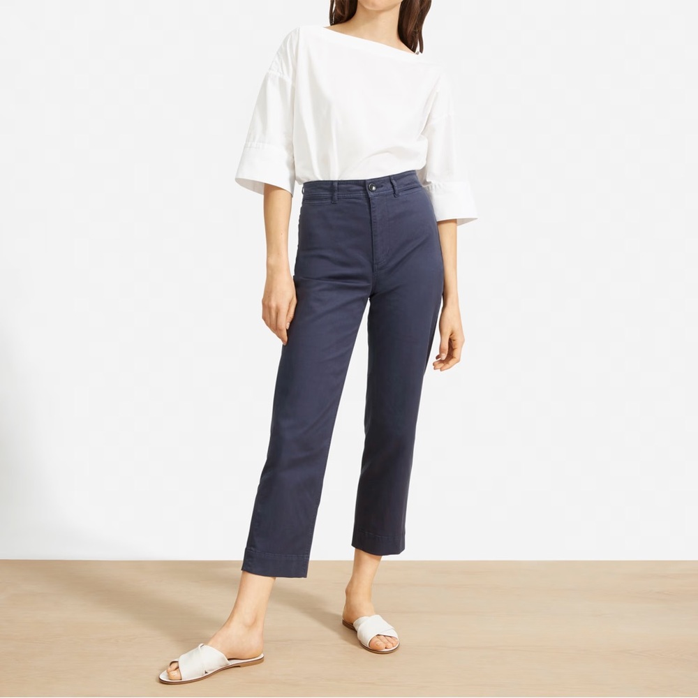 Everlane The Lightweight Straight Leg Crop Dark Indigo